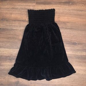 Black Juicy Terry Cloth Dress